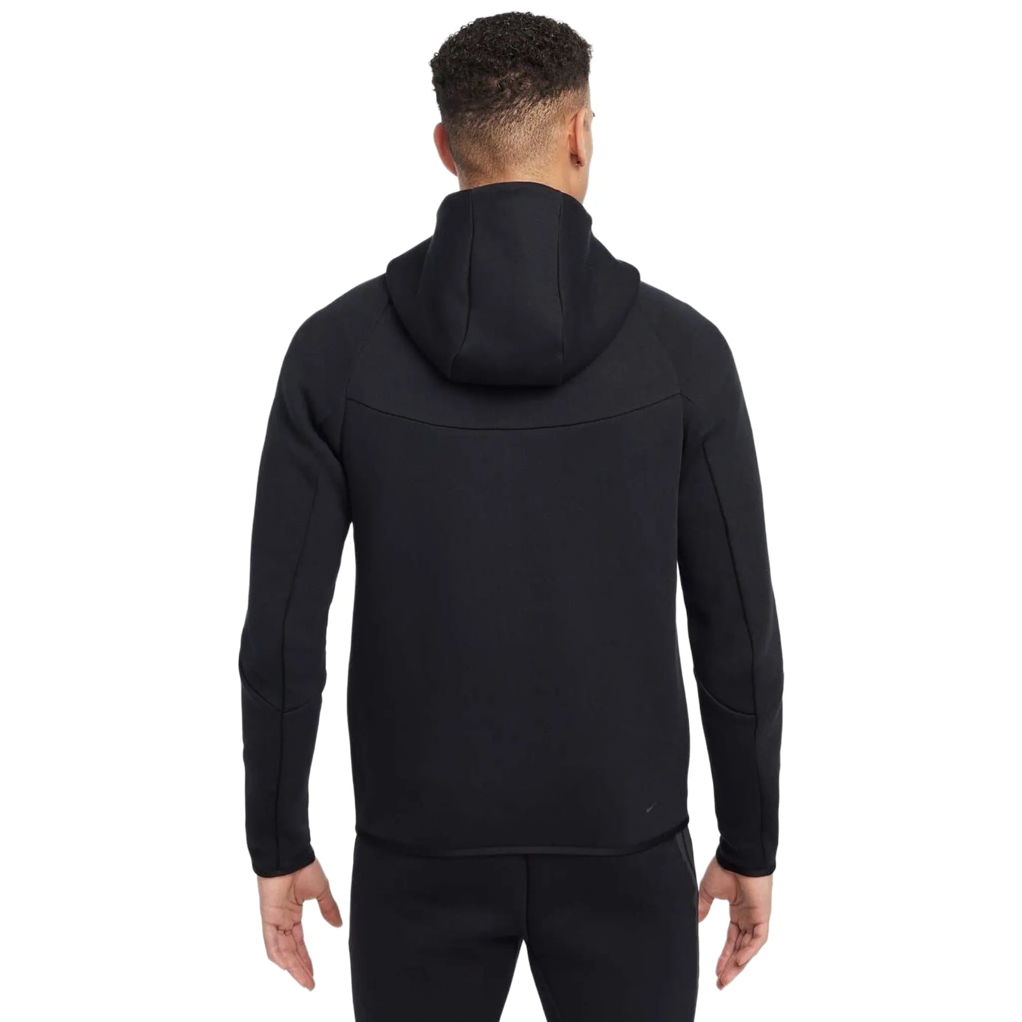Back View of Preloved - Nike Tech Fleece Black Hoodie